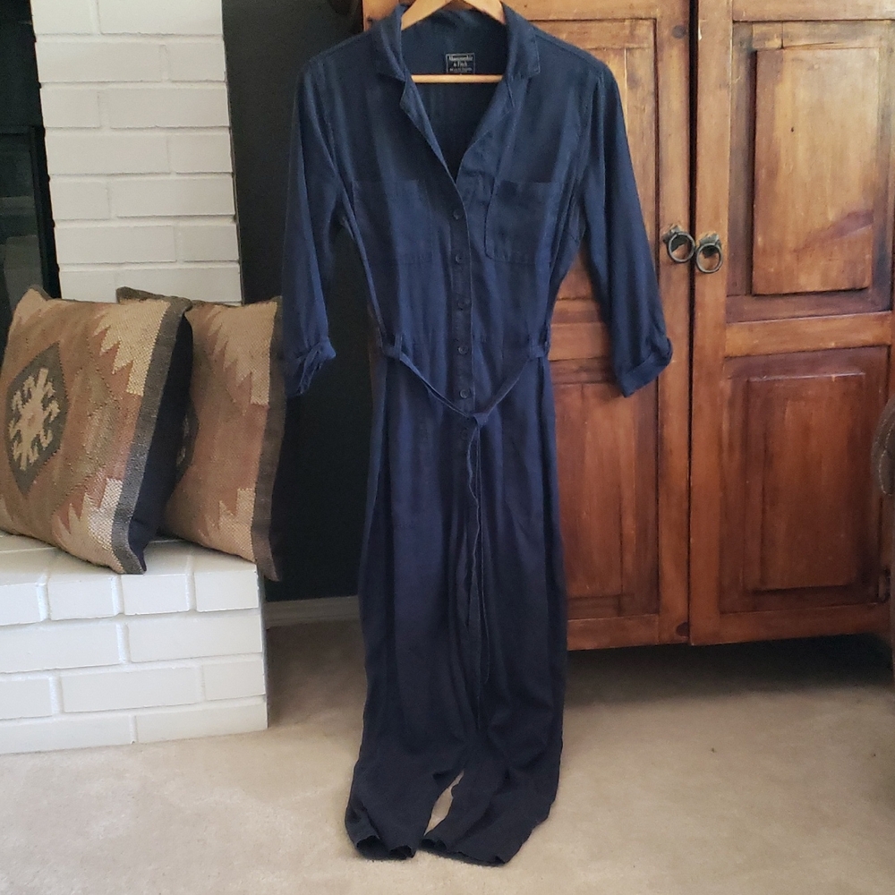 Abercrombie & Fitch Navy Jumpsuit